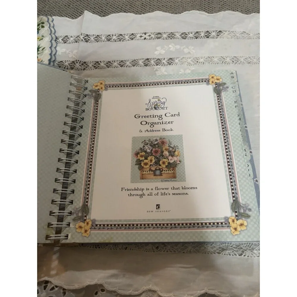 Vintage Cottagecore Stationery Lot Cards Organizer Hankie Frame Paper Ephemera